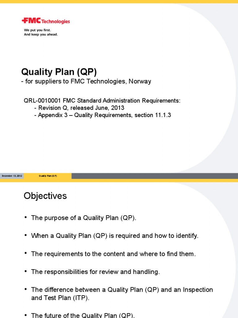 Supplier Quality Plan Guidelines | PDF | Quality Management System ...