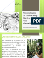 Metodologías de Evaluación y Monitoreo de Aves Altoandinas - Ayacucho 2013