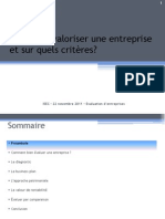 evaluation des entreprises