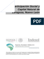Participación Social y Capital Natural de Zaragoza, Nuevo León