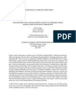 Cunha, Heckman y Navarro 2007 the Identification and Economic Content of Ordered Choice Models