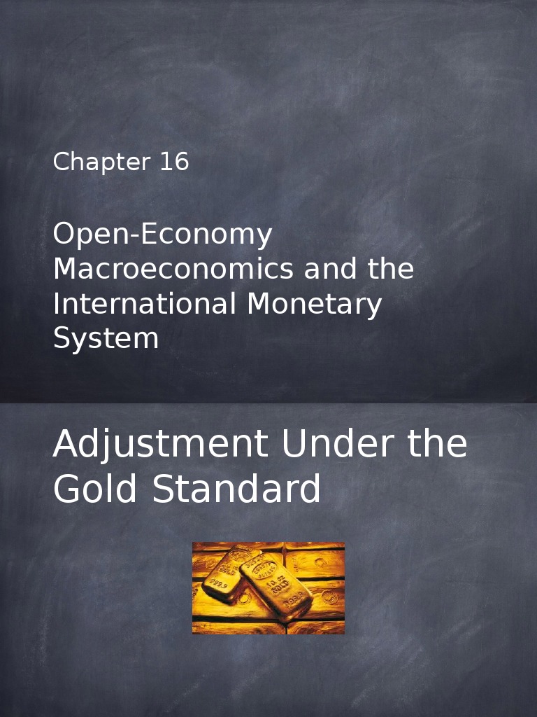 Adjustment Under the Gold Standard An Explanation of the Automatic PriceSpecieFlow Mechanism