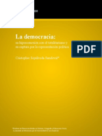 La Democracia: Su Hiperconexión Con El Totalitarismo y Su Captura Por La Representación Política.