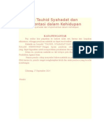 Makalah Tauhid Syahadat Dan Implementasi Dalam Kehidupan