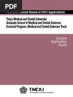 Doctoral Program, Medical and Dental Sciences Track TMDU