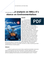 Rhetorical Analysis On WALL-E's Stance On Environmentalism