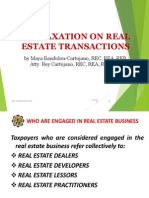 National Taxation o Real Estate Trans