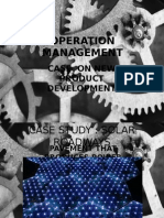 Operation Management: Case On New Product Development