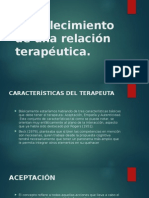 Establecimiento de Una Relación Terapéutica