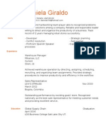 Daniela Giraldo Resume