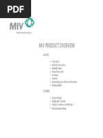 MIV Product Overview