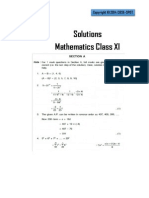 Maths CBSE 2014 Sample Paper - 1 Ans