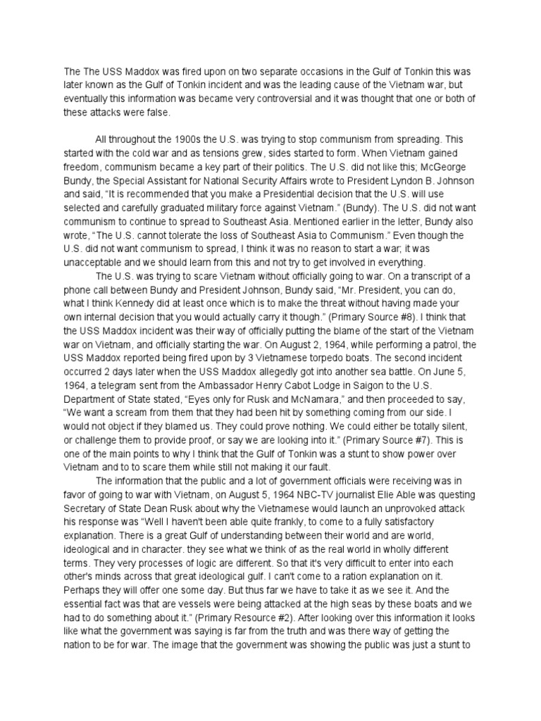 Gulf war summary picture