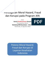 Pencegahan Korupsi Dan Fraud Pada Program JKN - Pontianak