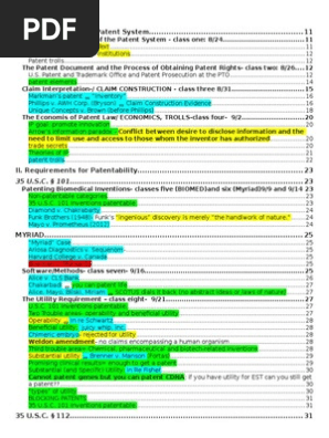 Patent Outline Patent Infringement Doctrine Of Equivalents