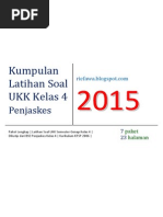 Download Kumpulan Soal UKK - Penjas Kelas 4 by Hilman SN293216159 doc pdf