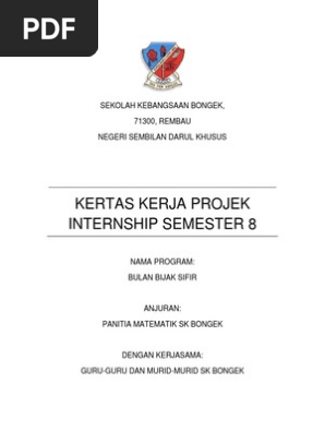Contoh Kertas Kerja Internship