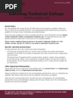 all aspects of usability test