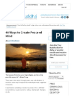 40 Ways To Create Peace of Mind PDF