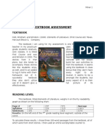 textboook assessment
