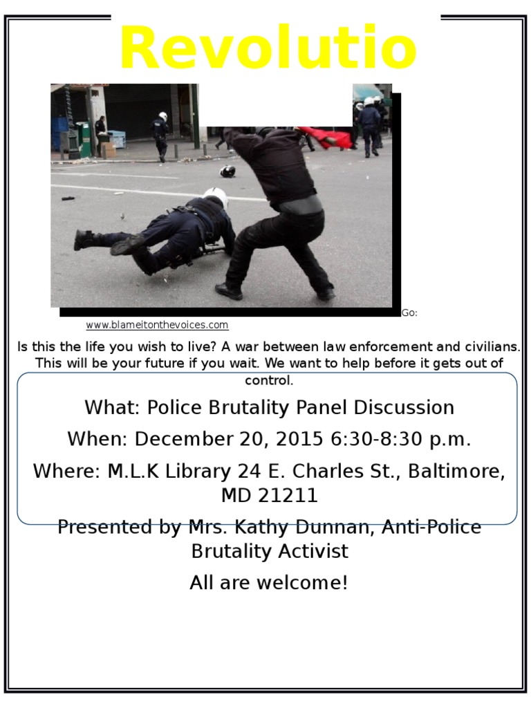 Police Brutality Panel Discussion | PDF