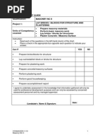 TESDA Masonry NC II Self-Assessment Guide | PDF | Masonry ...
