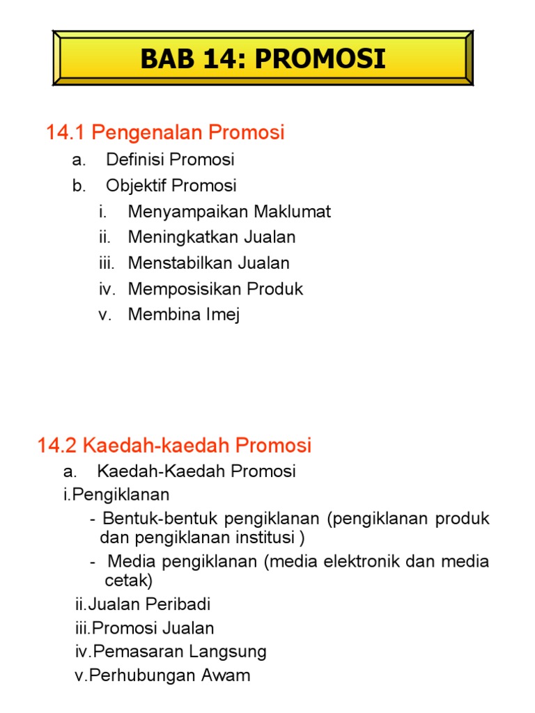 Promosi