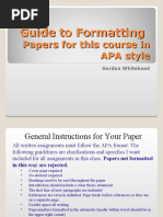 Download A Presentation by Doctor Whitehead on How to Format an APA Paper by Gordon E Whitehead SN29323195 doc pdf