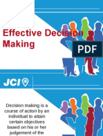 Effective Decision Making