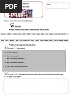 The Singing Challenge Britain's Got Talent Hopeful Student's Worksheet