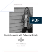 Private Music Lessons Info Packet PDF