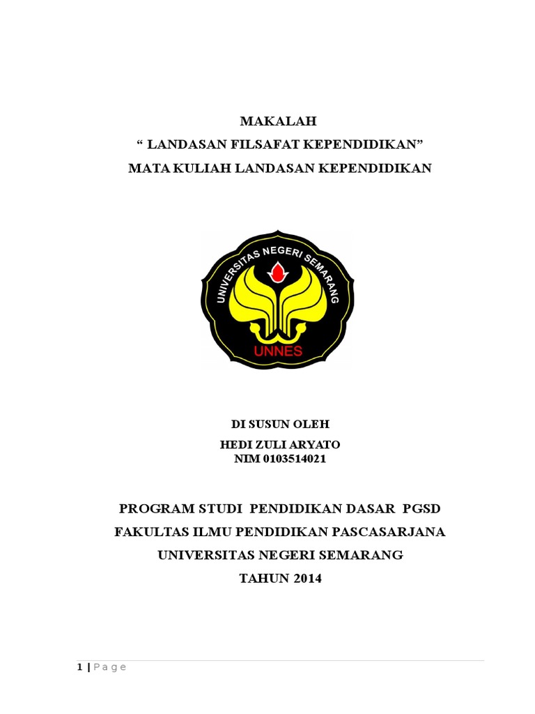 Landasan Filsafat Pendidikan