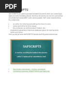 Sap Scripts: Sap Scripts Commands - Control Commands Comparison Between Smartforms and Sapscript