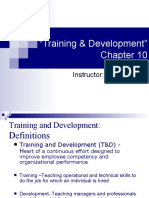 "Training & Development": Instructor: Sarwat Afzal