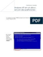 Instalar Windows XP en Un Disco Duro Virtual Con Dos Particiones