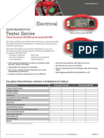 Multifunction Electrical Installation Tester Series: Telaris Proinstall Series Comparison Table