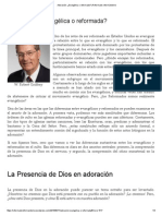 Adoración - ¿Evangélica o Reformada - Reformado Reformándome