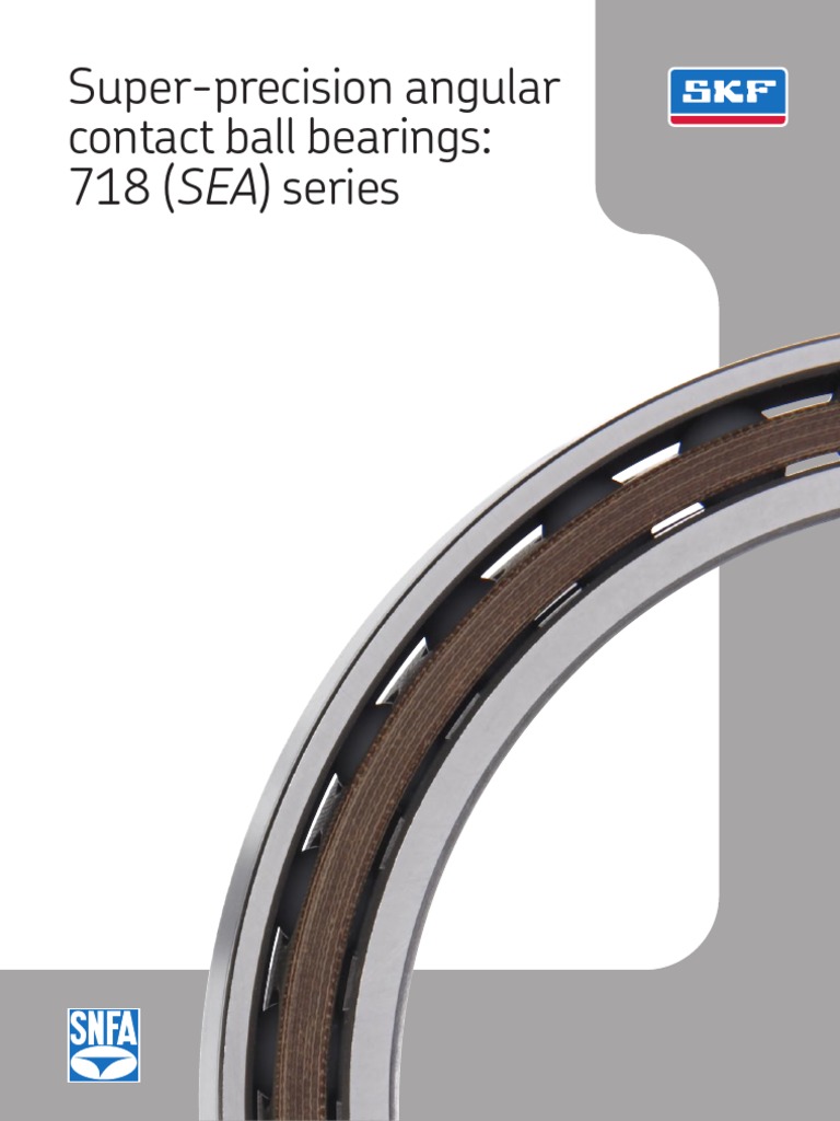 Angular Contact Ball Bearing Catalog PDF Bearing (Mechanical