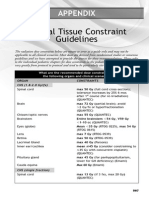 Normal Tissue Constraint Guidelines: Appendix