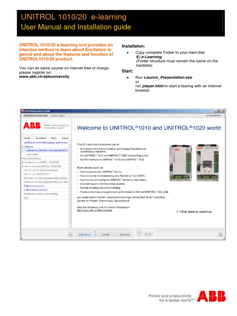 UNITROL 1010 - 20 E-Learning | PDF | Technology & Engineering