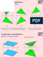 Projiciranje Ravninskih Likova A) : Trokut. Četverokut. Kružnica
