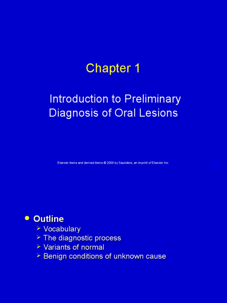 Introduction To Preliminary Diagnosis of Oral Lesions | PDF | Tongue ...