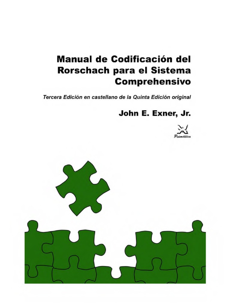 Manual de Codificación Del Rorschach El Sistema Comprehensivo - John ...