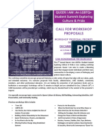 Queer I Am Student Summit Workshop Proposal Form 2016