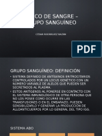 Banco de Sangre Grupo Sanguíneo