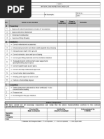 M - NG - Pipework INSPECTION CHECKLIST