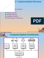 Computer System Operation I/O Structure Storage Structure Storage Hierarchy Hardware Protection General System Architecture