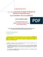 Atualização da 6a edição da sinopse de Direito Previdenciário