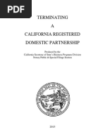 Terminating A Domestic Partnership