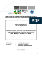 Modelo-De-Proyecto - de - Tesina1, Piura en Gestion Publica PDF
